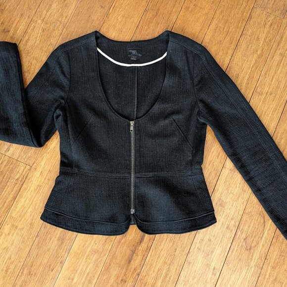 Lower price! Banana Republic Peplum zip blazer - Picture 6 of 6
